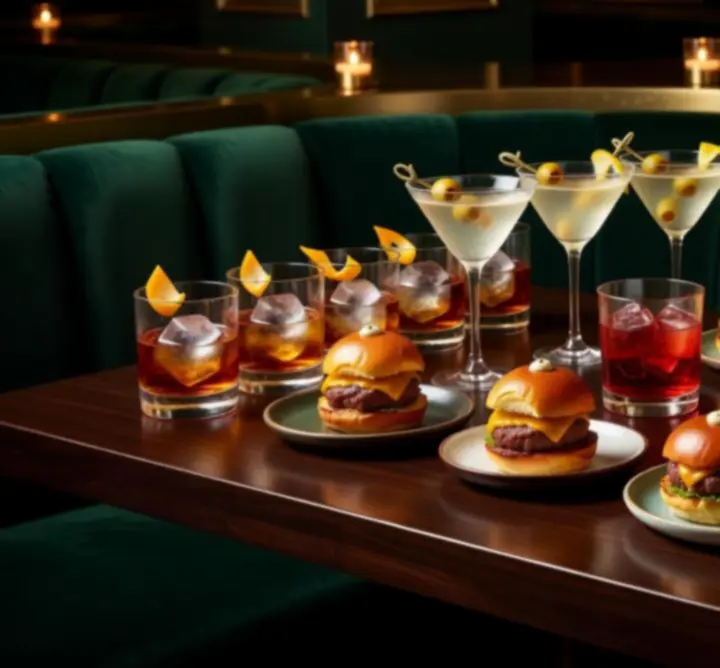 Premium cocktails en bar bites van het menu bij Knit Vibe NL.